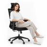 Buy Ergonomic Office Chair with Wheels and Armrests - Retor Black 61279 - prices