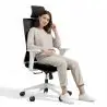Buy Ergonomic Office Chair with Wheels and Armrests - Sembra Black 61280 at MyFaktory