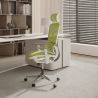 Buy Ergonomic Office Chair with Wheels and Armrests - Techas Green 61281 in the United Kingdom