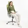 Buy Ergonomic Office Chair with Wheels and Armrests - Techas Green 61281 at MyFaktory