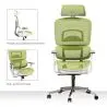 Buy Ergonomic Office Chair with Wheels and Armrests - Techas Green 61281 in the United Kingdom