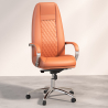 Buy Ergonomic Office Chair with Wheels and Armrests - Studio Brown 61282 in the United Kingdom