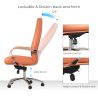 Buy Ergonomic Office Chair with Wheels and Armrests - Studio Brown 61282 in the United Kingdom