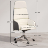 Buy Ergonomic Office Chair with Wheels and Armrests - Vista White 61283 home delivery