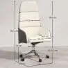 Buy Ergonomic Office Chair with Wheels and Armrests - Vista White 61283 home delivery