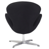 Buy Armchair with armrests - Fabric upholstery - Svinia Black 13662 in the United Kingdom
