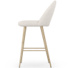 Buy Stool Upholstered in Bouclé Fabric - Scandinavian Design - 66cm - Bennett White 61285 - prices