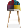 Buy Patchwork Upholstered Stool - Scandinavian Style - 63cm  - Bennett Multicolour 61289 - in the UK