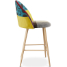 Buy Patchwork Upholstered Stool - Scandinavian Style - 63cm  - Bennett Multicolour 61289 at MyFaktory