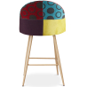 Buy Patchwork Upholstered Stool - Scandinavian Style - 63cm  - Bennett Multicolour 61289 in the United Kingdom
