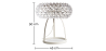 Buy Table Lamp Crystal 50cm  Transparent 53531 in the United Kingdom