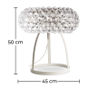 Buy Table Lamp Crystal 50cm  Transparent 53531 in the United Kingdom