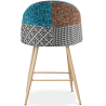 Buy Patchwork Upholstered Stool - Scandinavian Style - 63cm -  Bennett Multicolour 61292 with a guarantee