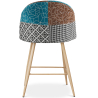 Buy Patchwork Upholstered Stool - Scandinavian Style - 63cm -  Bennett Multicolour 61292 in the United Kingdom