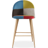 Buy Patchwork Upholstered Stool - Scandinavian Style - 66cm - Bennett  Multicolour 61293 - in the UK