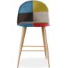 Buy Patchwork Upholstered Stool - Scandinavian Style - 63cm - Bennett  Multicolour 61293 - in the UK