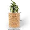 Buy Round Floor Planter - Boho Style - 46 CM - Waral Natural 61238 in the United Kingdom