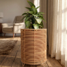 Buy Round Floor Planter - Boho Style - 46 CM - Waral Natural 61238 - in the UK