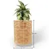 Buy Round Floor Planter - Boho Style - 56 CM - Waral Natural 61238 in the United Kingdom