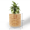 Buy Round floor planter boho - 28 cm - Waral Natural 61239 at MyFaktory