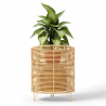 Buy Round floor planter boho - 28 cm - Waral Natural 61239 - in the UK