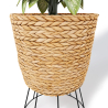 Buy Round Floor Planter - Boho Style - 46 CM - Pert Natural 61241 in the United Kingdom