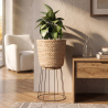 Buy Round Floor Planter - Boho Style - 65 CM - Pert Natural 61242 - in the UK