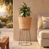 Buy Round Floor Planter - Boho Style - 65 CM - Pert Natural 61242 - prices