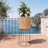 Buy Round Floor Planter - Boho Style - 65 CM - Pert Natural 61242 in the United Kingdom