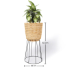 Buy Round Floor Planter - Boho Style - 65 CM - Pert Natural 61242 home delivery