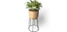 Buy Round Floor Planter - Boho Style - Rustico Natural 61244 home delivery