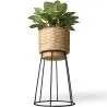 Buy Round Floor Planter - Boho Style - Rustico Natural 61244 at MyFaktory
