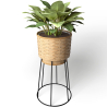 Buy Round Floor Planter - Boho Style - Rustico Natural 61244 home delivery