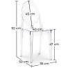Buy Transparent Dining Chair - Victoire  Transparent 16458 - in the UK