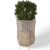 Buy Round Floor Planter - Boho Style - Gremah Natural 61246 in the United Kingdom