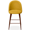 Buy Fabric Upholstered Stool - Scandinavian Design - 66cm- Bennett Yellow 61284 in the United Kingdom