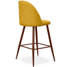 Buy Fabric Upholstered Stool - Scandinavian Design - 66cm- Bennett Yellow 61284 - in the UK