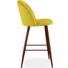 Buy Velvet Upholstered Stool - Scandinavian Design - 66cm -  Bennett Yellow 61287 home delivery