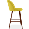 Buy Velvet Upholstered Stool - Scandinavian Design - Bennett Yellow 61287 at MyFaktory