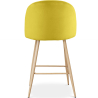 Buy Velvet Upholstered Stool - Scandinavian Design - 66cm - Bennett Yellow 61288 with a guarantee