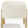 Buy Upholstered Bouclé Bench - Round White 61250 with a guarantee