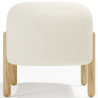 Buy Upholstered Bouclé Bench - Round White 61250 home delivery