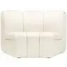 Buy Curved Module Sofa - Upholstered in Bouclé Fabric - Barkleyn White 61248 at MyFaktory