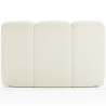 Buy Curved Module Sofa - Upholstered in Bouclé Fabric - Barkleyn White 61248 - in the UK