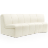 Buy Straight Module Sofa - Upholstered in Bouclé Fabric - Barkleyn White 61249 - in the UK