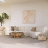Buy Straight Module Sofa - Upholstered in Bouclé Fabric - Barkleyn White 61249 - prices
