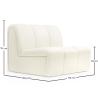 Buy Straight Module Sofa - Upholstered in Bouclé Fabric - Barkleyn White 61249 at MyFaktory