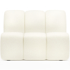 Buy Straight Module Sofa - Upholstered in Bouclé Fabric - Barkleyn White 61249 - in the UK