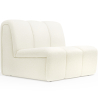Buy Straight Module Sofa - Upholstered in Bouclé Fabric - Barkleyn White 61249 at MyFaktory