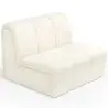 Buy Straight Module Sofa - Upholstered in Bouclé Fabric - Barkleyn White 61249 at MyFaktory